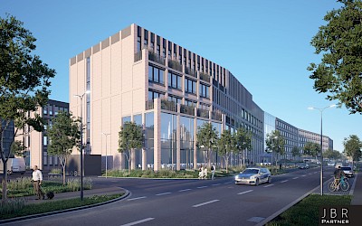 Visualisierung neues Polizeipräsidium Münster