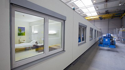 Krankenzimmer als Modulbau