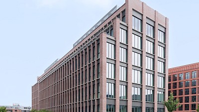 Neubau der Ärzteversorgung Westfalen-Lippe (ÄVWL) am Mittelhafen in Münster