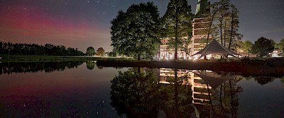 The starry sky above Raesfeld Castle
