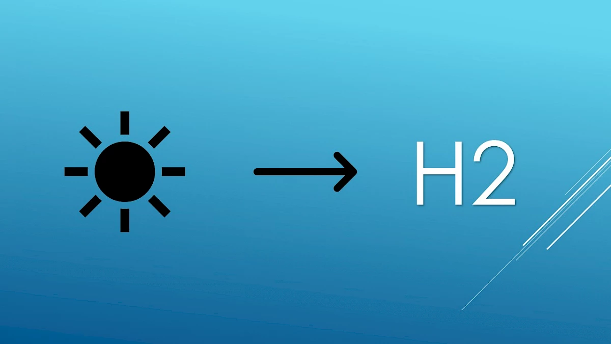 Direct solar hydrogen production